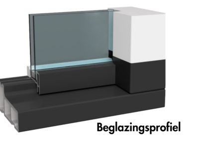 Glazing profile for Trimax thresholds